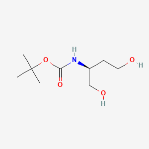 Chemical structure of (S)-(-)-2-(Boc-amino)-1,4-butanediol