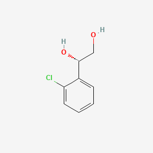 Chemical structure of (S)-(+)-1-(2-Chlorophenyl)-1,2-ethanediol