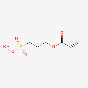 Chemical structure of 3-Sulfopropyl acrylate potassium salt