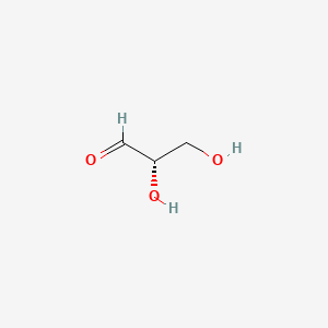 Chemical structure of (-)-Glyceraldehyde