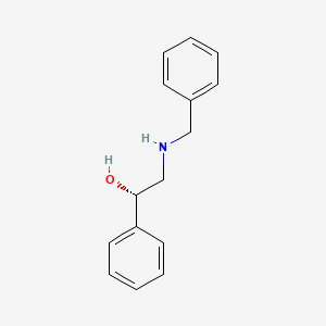 Chemical structure of (S)-(+)-2-Benzylamino-1-phenylethanol