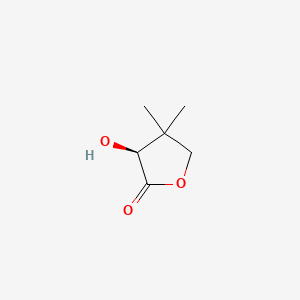 Chemical structure of (+)-Pantolactone