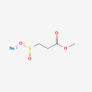 Chemical structure of Sodium 1-methyl 3-sulfinopropanoate