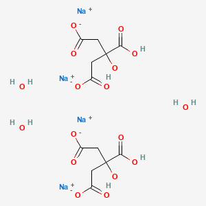 Chemical structure of Sodium citrate dibasic sesquihydrate