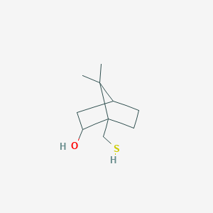 Chemical structure of (1S)-(-)-10-Mercaptoborneol