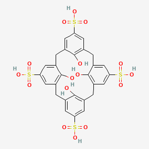 Chemical structure of 4-Sulfocalix[4]arene Hydrate