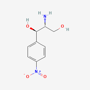 Chemical structure of D-(-)-threo-2-Amino-1-(4-nitrophenyl)-1,3-propanediol