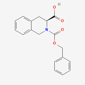 Chemical structure of (3S)-2-Carbobenzoxy-1,2,3,4-tetrahydroisoquinoline-3-carboxylic Acid