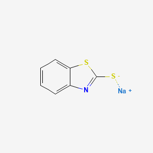 Chemical structure of Sodium 2-Mercaptobenzothiazole