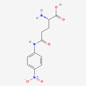 Chemical structure of L-γ-Glutamyl-p-nitroanilide Monohydrate