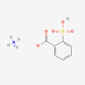 Chemical structure of 2-Sulfobenzoic Acid Monoammonium Salt