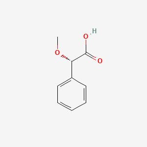 Chemical structure of (S)-(+)-α-Methoxyphenylacetic Acid