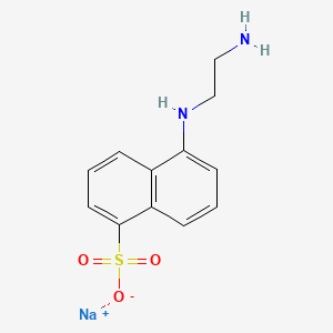 Chemical structure of Sodium 5-(2-Aminoethylamino)-1-naphthalenesulfonate Hydrate