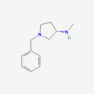 Chemical structure of (3S)-(+)-1-Benzyl-3-(methylamino)pyrrolidine