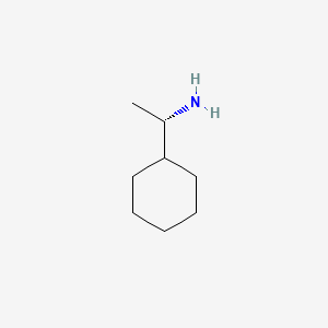 Chemical structure of (S)-(+)-1-Cyclohexylethylamine