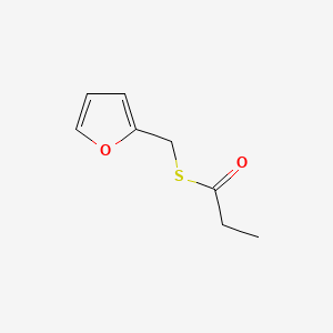 Chemical structure of Furfuryl thiopropionate