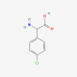 Chemical structure of DL-2-(4-Chlorophenyl)glycine