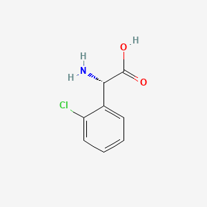 Chemical structure of L-(+)-2-(2-Chlorophenyl)glycine