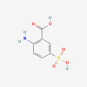 Chemical structure of 5-Sulfoanthranilic Acid