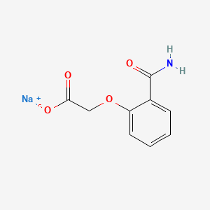 Chemical structure of Sodium (2-Carbamoylphenoxy)acetate
