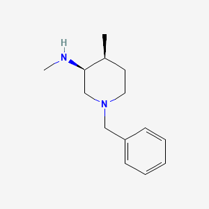 Chemical structure of (3S,4S)-1-Benzyl-N,4-dimethylpiperidin-3-amine