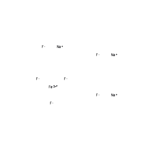 Chemical structure of Sodium hexafluoroferrate(III)