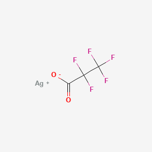 Chemical structure of Silver pentafluoropropionate