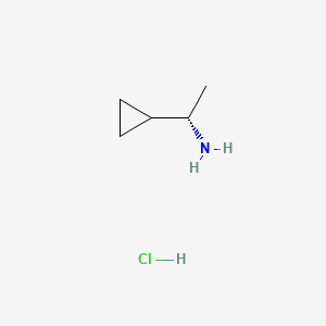 Chemical structure of (1S)‐1‐cyclopropylethan‐1‐amine hydrochloride