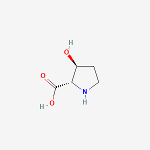 Chemical structure of trans-3-hydroxy-L-proline