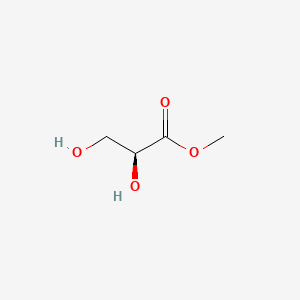 Chemical structure of (S)-Methyl 2,3-dihydroxypropanoate