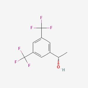 Chemical structure of (S)-1-[3,5-Bis(trifluoromethyl)phenyl]ethanol
