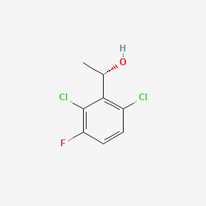Chemical structure of (S)-1-(2,6-Dichloro-3-fluorophenyl)ethanol