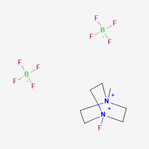 Chemical structure of 1-Fluoro-4-methyl-1,4-diazoniabicyclo[2.2.2]octane tetrafluoroborate