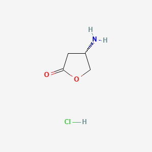 Chemical structure of (S)-4-Aminotetrahydrofuran-2-one Hydrochloride