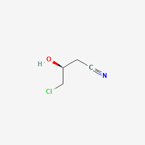 Chemical structure of (S)-4-Chloro-3-hydroxybutyronitrile