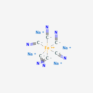 Chemical structure of Sodium ferrocyanide