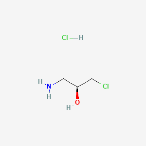 Chemical structure of (S)-1-amino-3-chloro-2-propanol hydrochloride