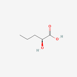 Chemical structure of (S)-2-Hydroxypentanoic acid