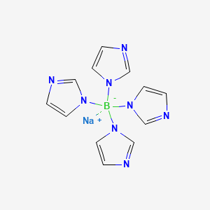 Chemical structure of Sodium tetrakis(1-imidazolyl)borate