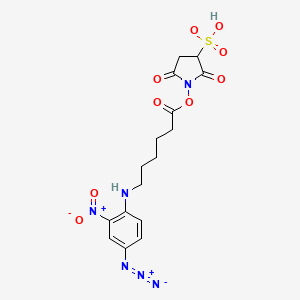Chemical structure of Sulfo-SANPAH