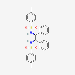 Chemical structure of (1S,2S)-N,N'-Di-p-tosyl-1,2-diphenyl-1,2-ethylenediamine
