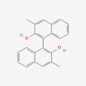 Chemical structure of (1S)-3,3'-Dimethyl-[1,1'-binaphthalene]-2,2'-diol