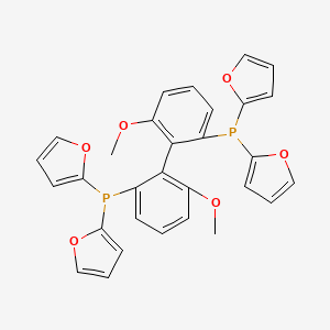 Chemical structure of (S)-(-)-2,2''-Bis(di-2-furanylphosphino)-6,6''-dimethoxy-1,1''-biphenyl