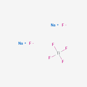 Chemical structure of Disodium hexafluorotitanate