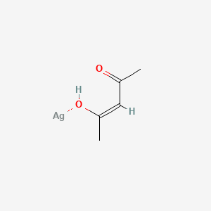 Chemical structure of Silver acetylacetonate