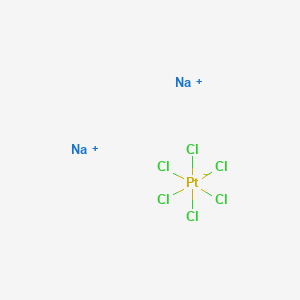 Chemical structure of sodium hexachloroplatinate
