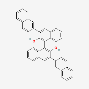 Chemical structure of (S)-[2,3':1',1'':3'',2'''-Quaternaphthalene]-2',2''-diol