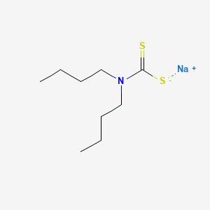 Chemical structure of Sodium dibutyldithiocarbamate
