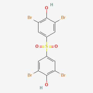 Chemical structure of 4,4'-Sulphonylbis(2,6-Dibromophenol)