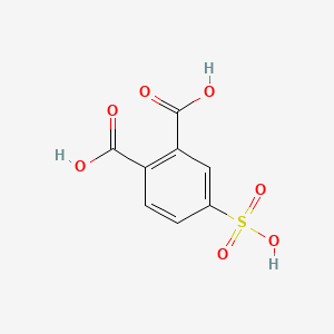 Chemical structure of 4-Sulfophthalic Acid
